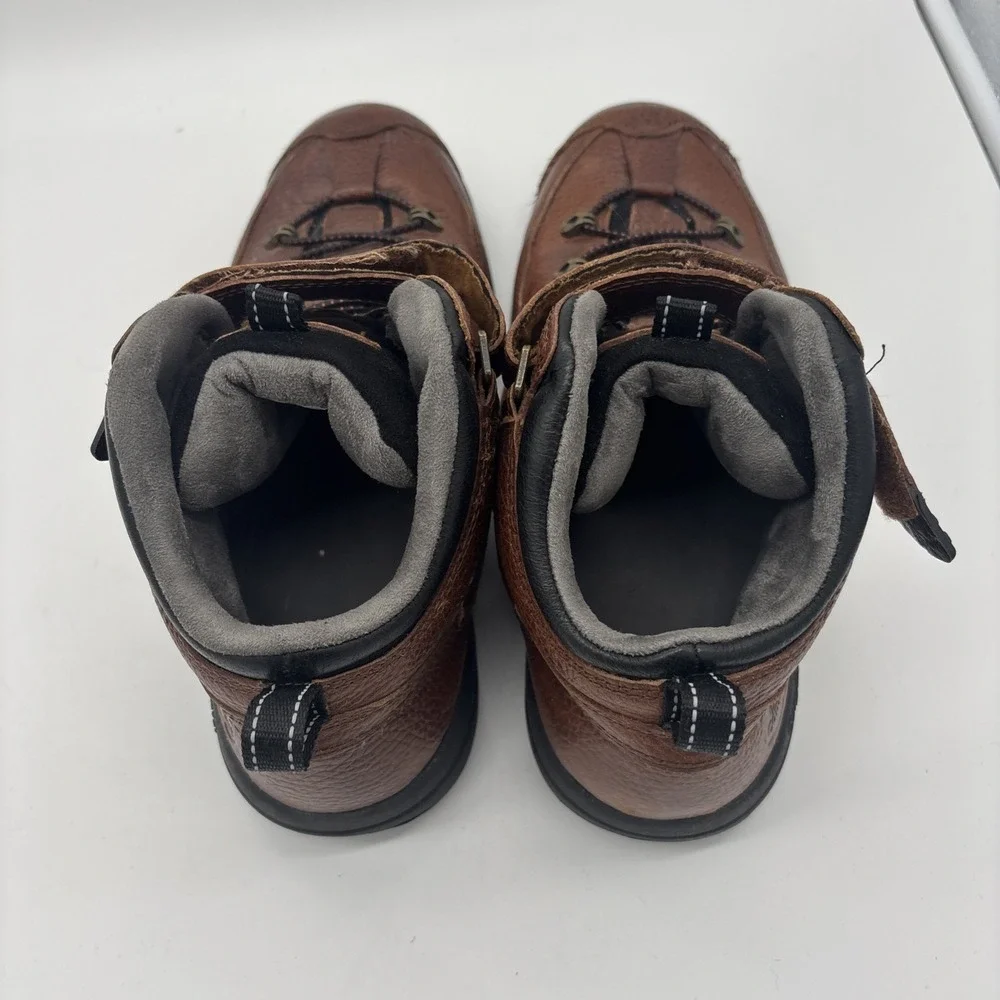 Dr Comfort Ranger Lace‎ Up Ankle Work Boots Men Size 12 W Brown Leather